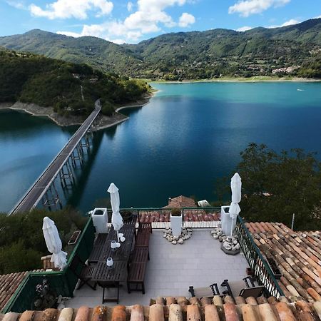 La Terrazza Sul Lago Turano Castel di Tora Exterior foto